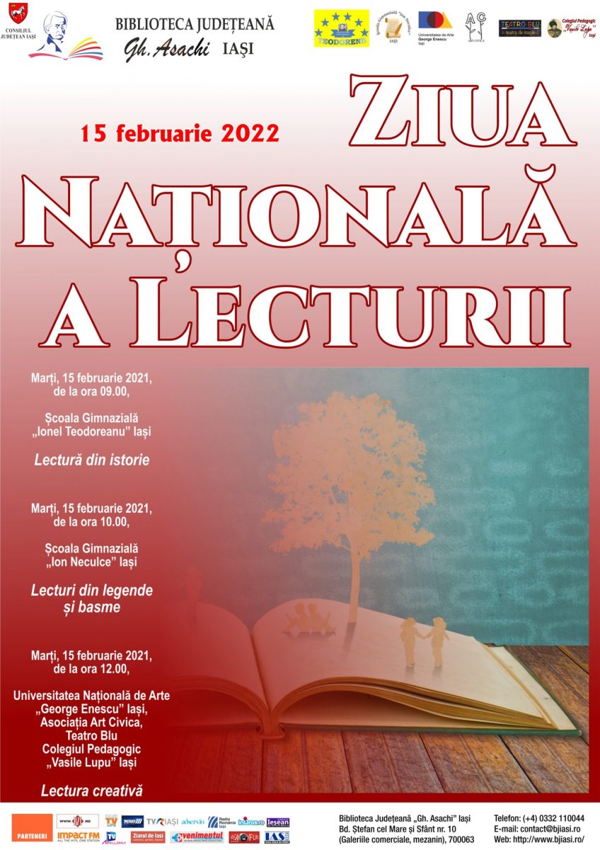 15 februarie – Ziua Națională a Lecturii