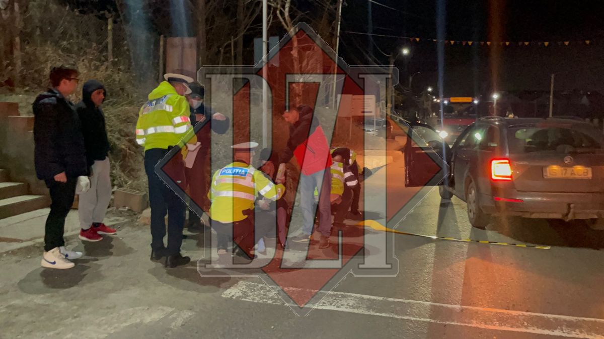 Accident rutier în Lunca Cetățuii, Iași. Un pieton a fost lovit în timp ce traversa strada – EXCLUSIV, FOTO, VIDEO