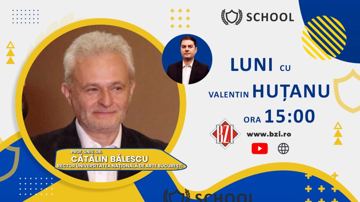 Univers Cultural! O nouă ediție-dialog exclusivistă, în Platoul BZI LIVE, de impact academic naţional cu oficialii marilor instituţii de învăţământ superior alături de prof. univ. dr. Cătălin Bălescu – rector al Universităţii Naţionale de Arte Bucureşti