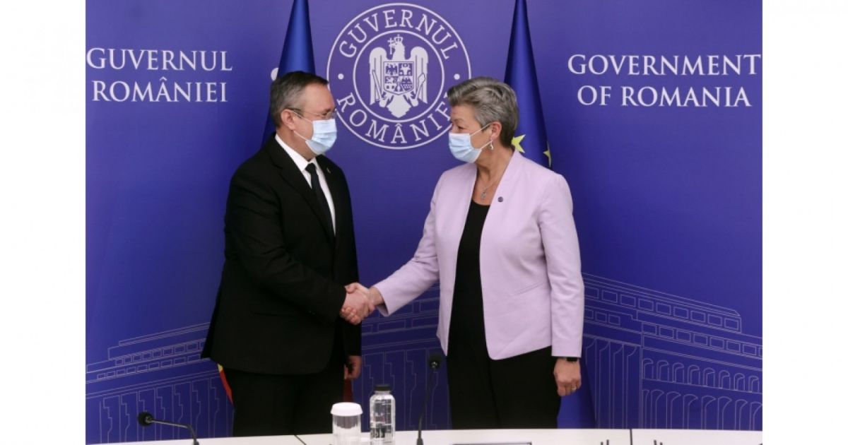 Nicolae Ciucă, întâlnire la Palatul Victoria cu comisarul european pentru afaceri interne, Ylva Johannson