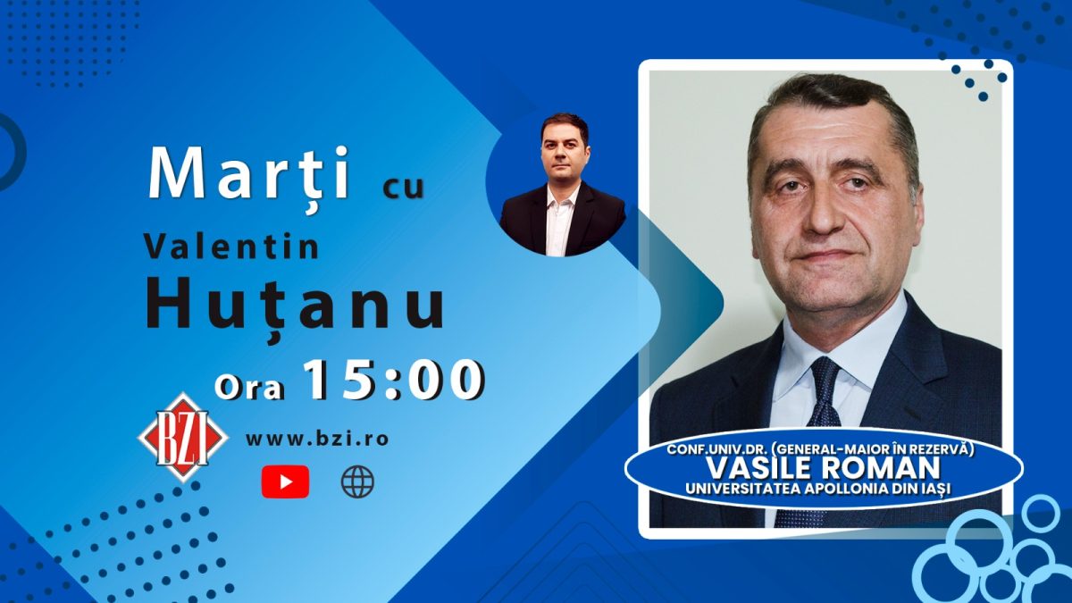 TOP ACTUAL! Ediție-dialog în Studioul BZI LIVE despre situaţia de criză socială, umană şi de securitate din România şi lumea contemporană alături de conf. univ. dr. (general-maior în rezervă) Vasile Roman de la Universitatea Apollonia Iaşi