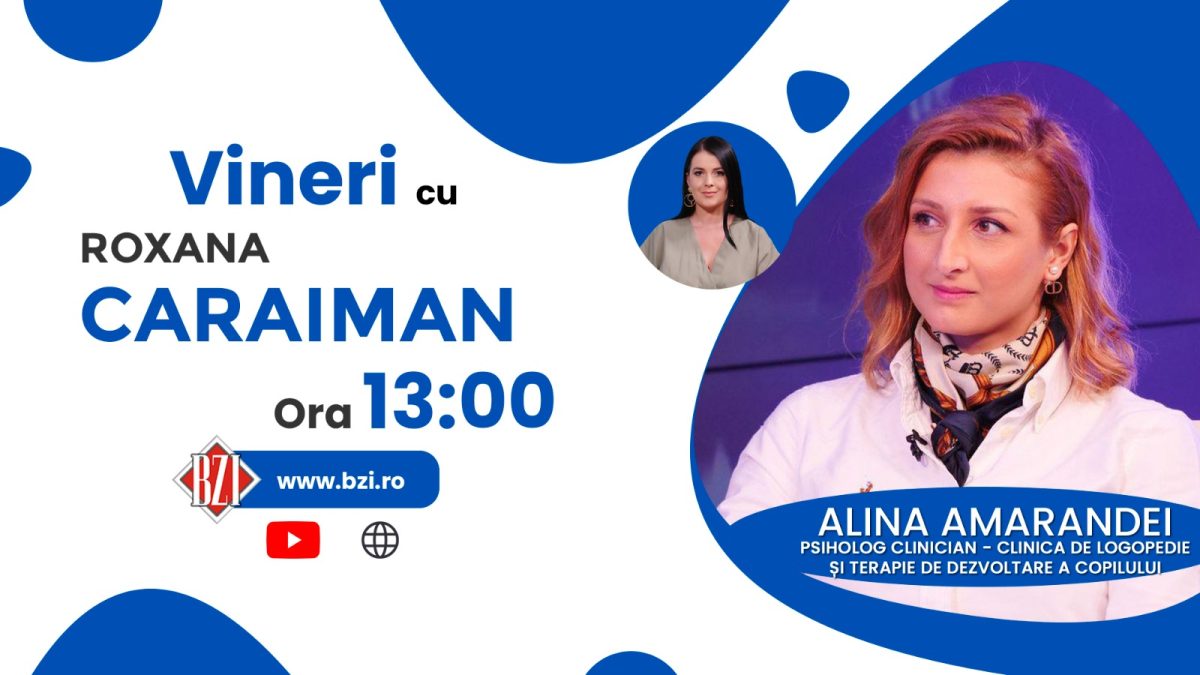Când au nevoie copiii de logopedie? Interviu BZI LIVE cu psihologul Alina Amarandei, fondator Clinica de Logopedie și Terapie de Dezvoltare a Copilului