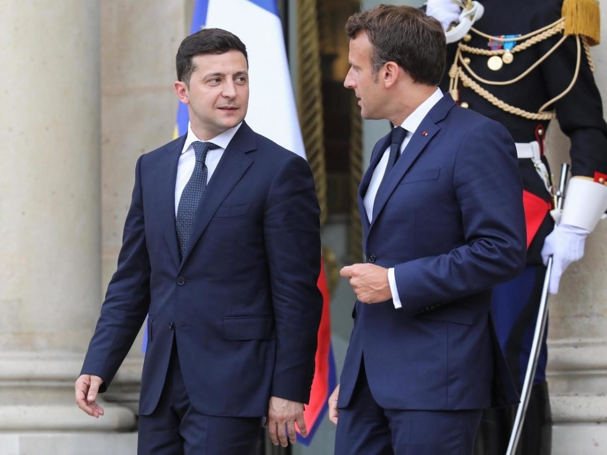 Președintele Emmanuel Macron, discuții cu președintele Ucrainei privind conflictul cu Rusia – VIDEO