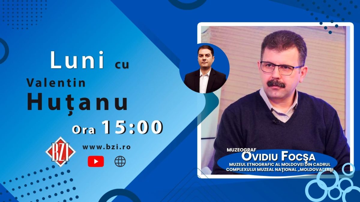 Ediţie BZI LIVE specială despre sărbătoarea de Dragobete şi a tradiţiilor populare legate de venirea primăverii alături de muzeograful Ovidiu Focșa, Muzeul Etnografic al Moldovei din cadrul Complexului Muzeal Naţional „Moldova” Iaşi