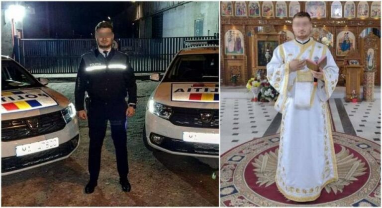 Polițistul-diacon, beat și drogat la volanul unei mașini furate a fost sancționat