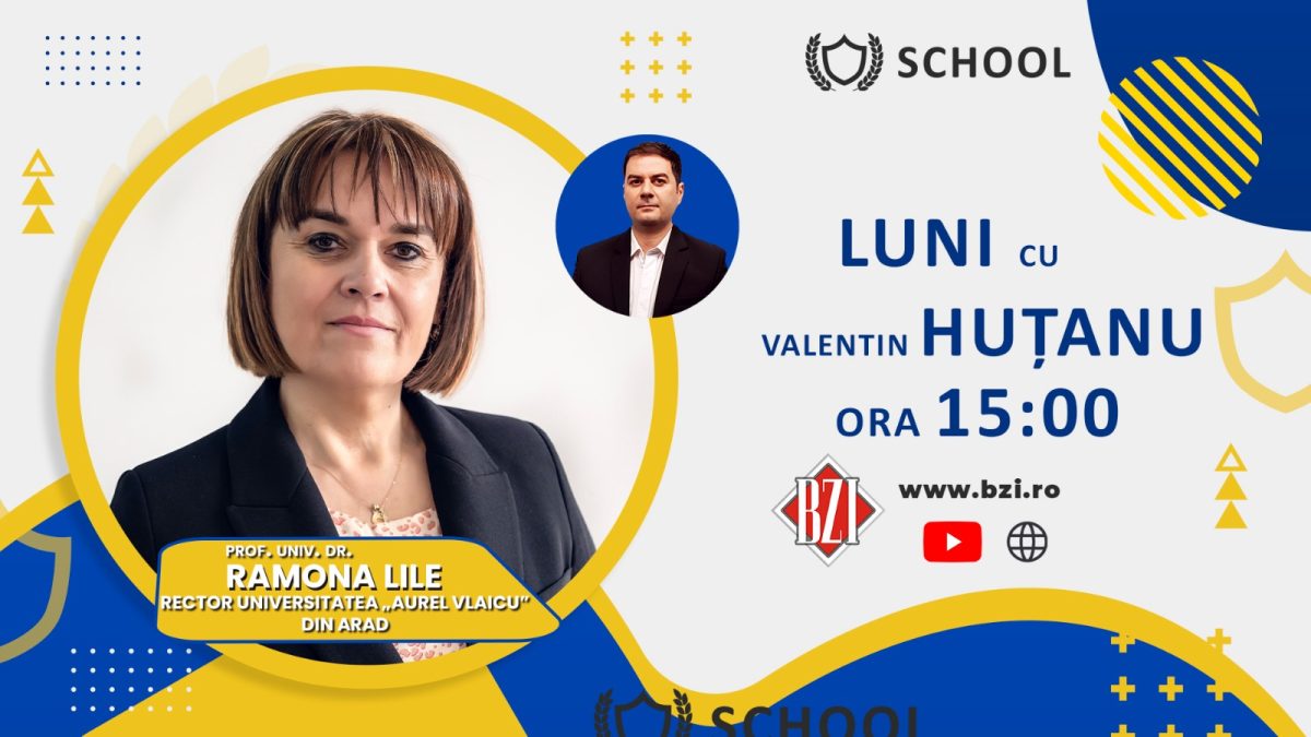 TOP ACADEMIC! Ediție-dialog BZI LIVE de impact naţional alături de prof. univ. dr. Ramona Lile, rector Universitatea „Aurel Vlaicu” din Arad