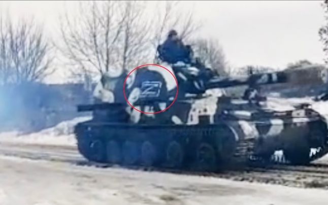 Tancuri și vehicule blindate, inscripționate cu litera Z. Acitvitate intensă în rândul unităților rusești