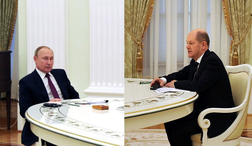 Olaf Scholz față în faţă cu Vladimir Putin: Rusia nu vrea război, dar nu poate asista cu ochii închişi la modul arbitrar în care SUA şi NATO – LIVE VIDEO
