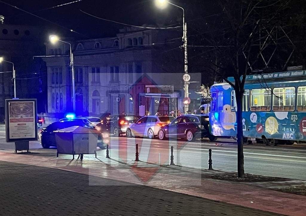 Accident rutier la fundație -EXCLUSIV