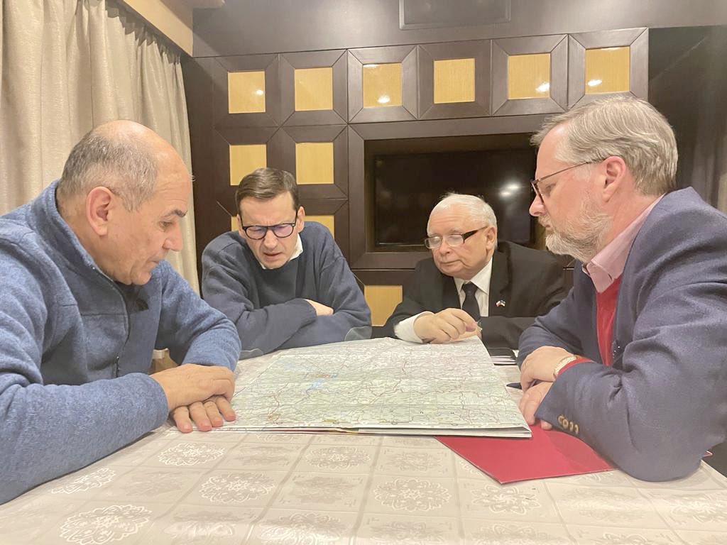 Prim-miniștrii Poloniei, Sloveniei și Republicii Cehe au ajuns la Kiev