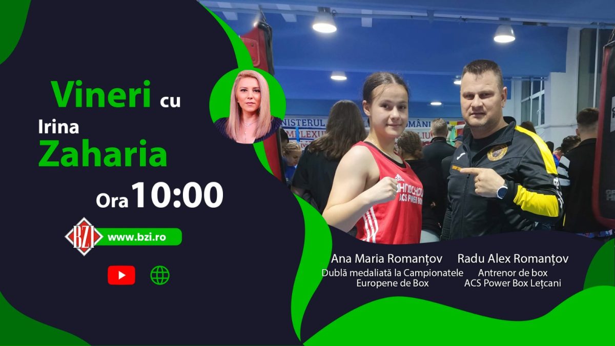 Pugilista Ana Maria Romanțov și antrenorul său Radu Romanțov, discută la BZI LIVE despre medalia de aur obținută la Cupa României la box