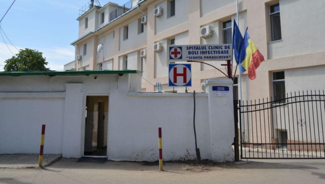 intrarea in Spitalul Clinic de Boli Infectioase „Sfanta Parascheva” Iasi
