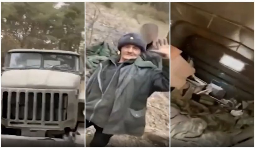 Un bunic din Ucraina, modalitate inedită de a-și ajuta armata. Cum a reușit acesta să fure un camion rusesc