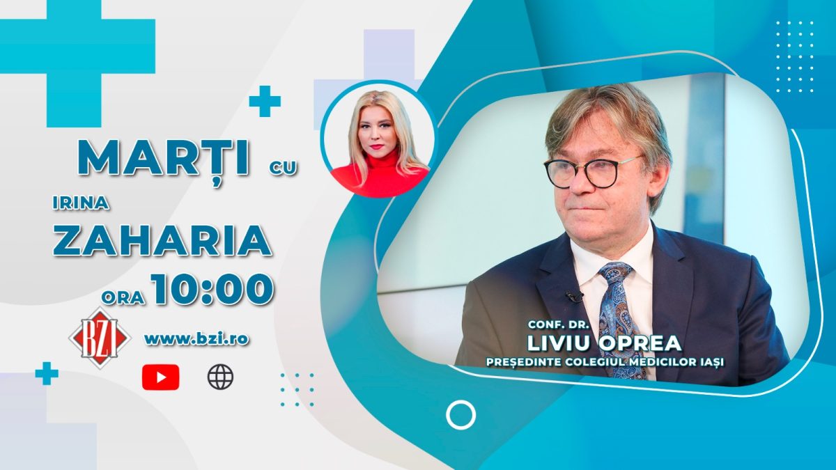 Președintele Colegiului Medicilor Iași, conf. dr. Liviu Oprea, discută în platoul BZI LIVE despre hotărârile luate în cadrul adunării generale a medicilor din Iași