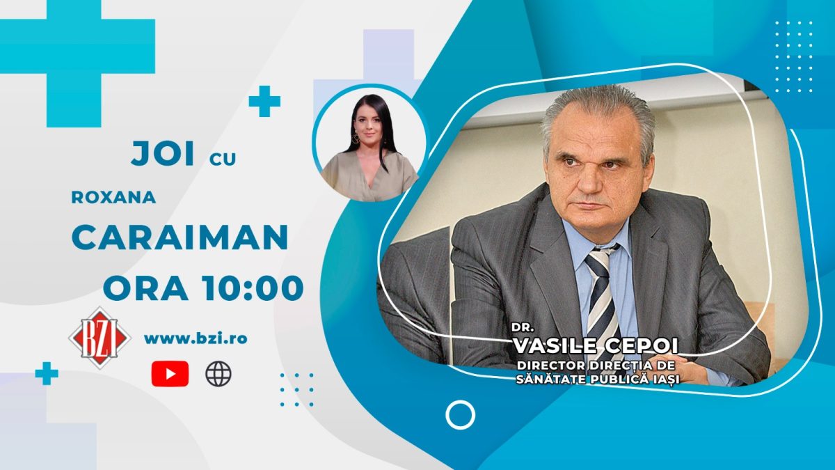 Dr. Vasile Cepoi, șeful DSP Iași, discută în emisiunea BZI LIVE despre distribuția pastilelor de iodură de potasiu în rândul populației