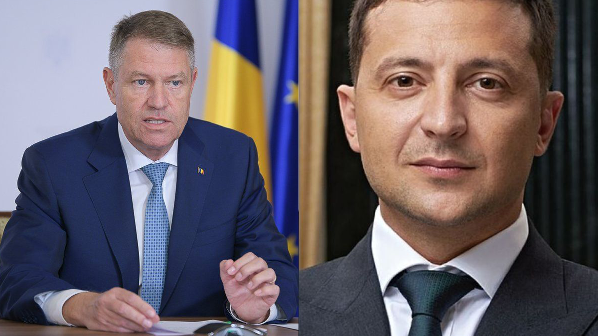 Klaus Iohannis a discutat la telefon cu președintele ucrainean Volodimir Zelenski