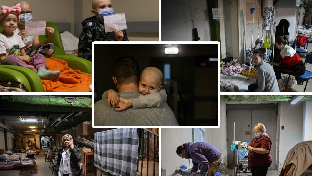 Subsolul spitalului din Kiev devine secție de pediatrie improvizată! Imaginile durerii – FOTO