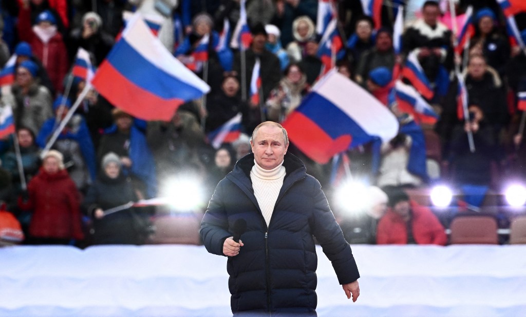 Oamenii care au umplut stadionul lui Putin ar fi fost presați de angajatori să participe