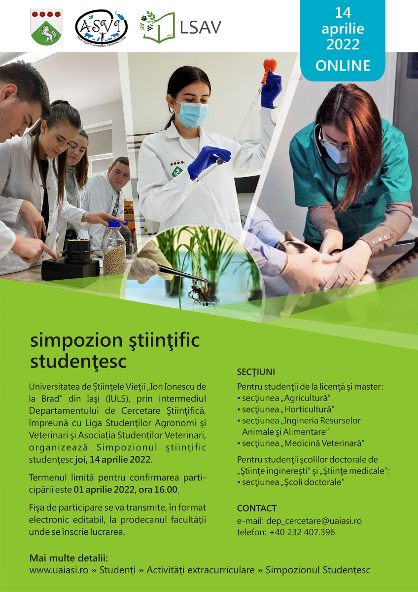 Simpozion dedicat studenților cu premii de peste 5000 lei, la USV Iași