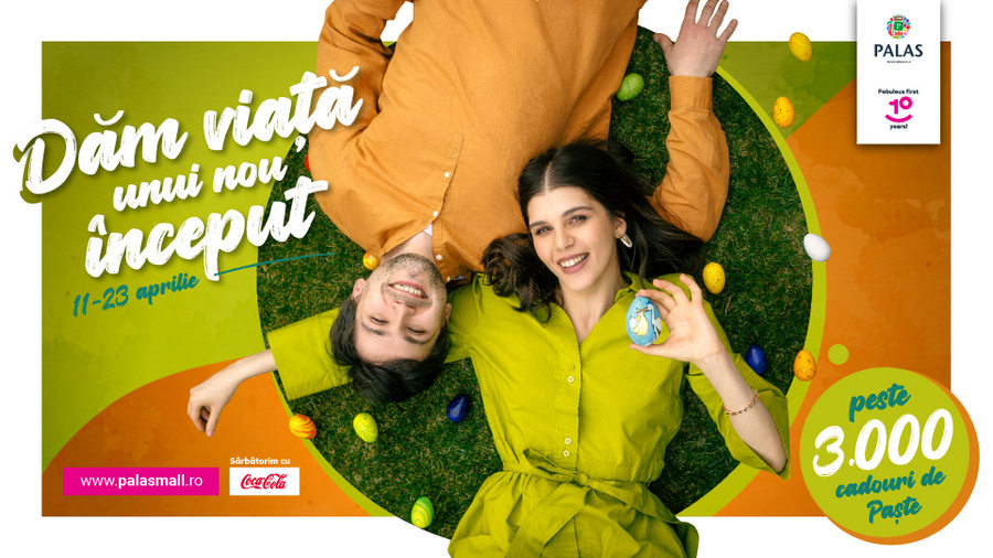 Dăm viață unui nou început! La Palas pregătirile de Paște se transformă în motive de shopping și răsfăț și îți aduc premii de 20.000 de euro