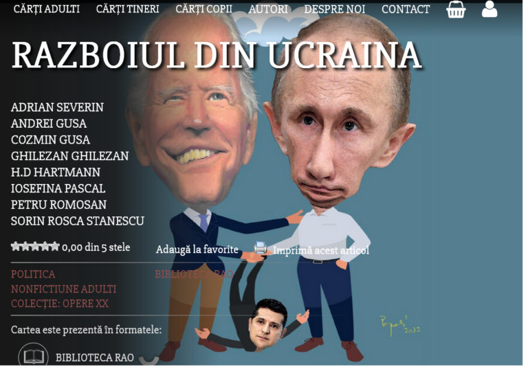 Promtitudine-record: Prima carte despre războiul din Ucraina
