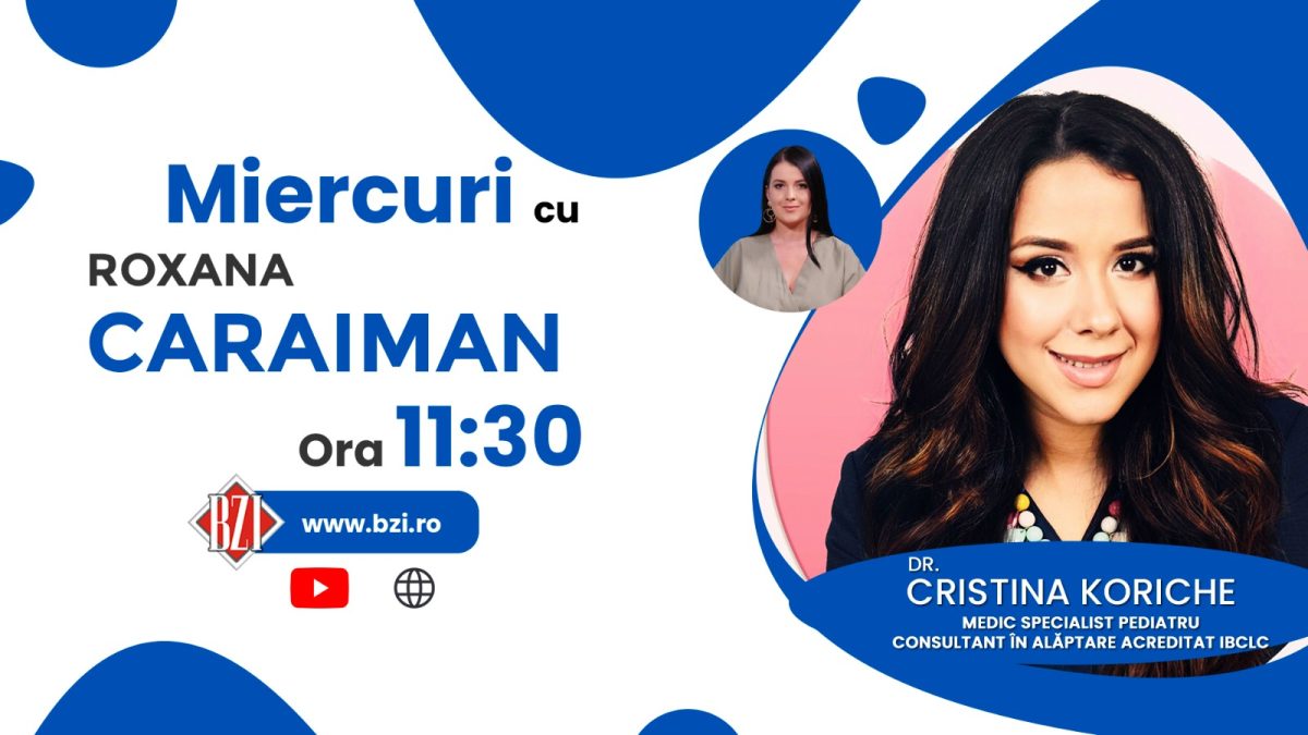 Alăptarea, un subiect care stârnește multe controverse. Dr. Cristina Koriche, consultant alăptare acreditat IBCLC, discută la BZI LIVE despre multele mituri care pot periclita procesul normal al lactației