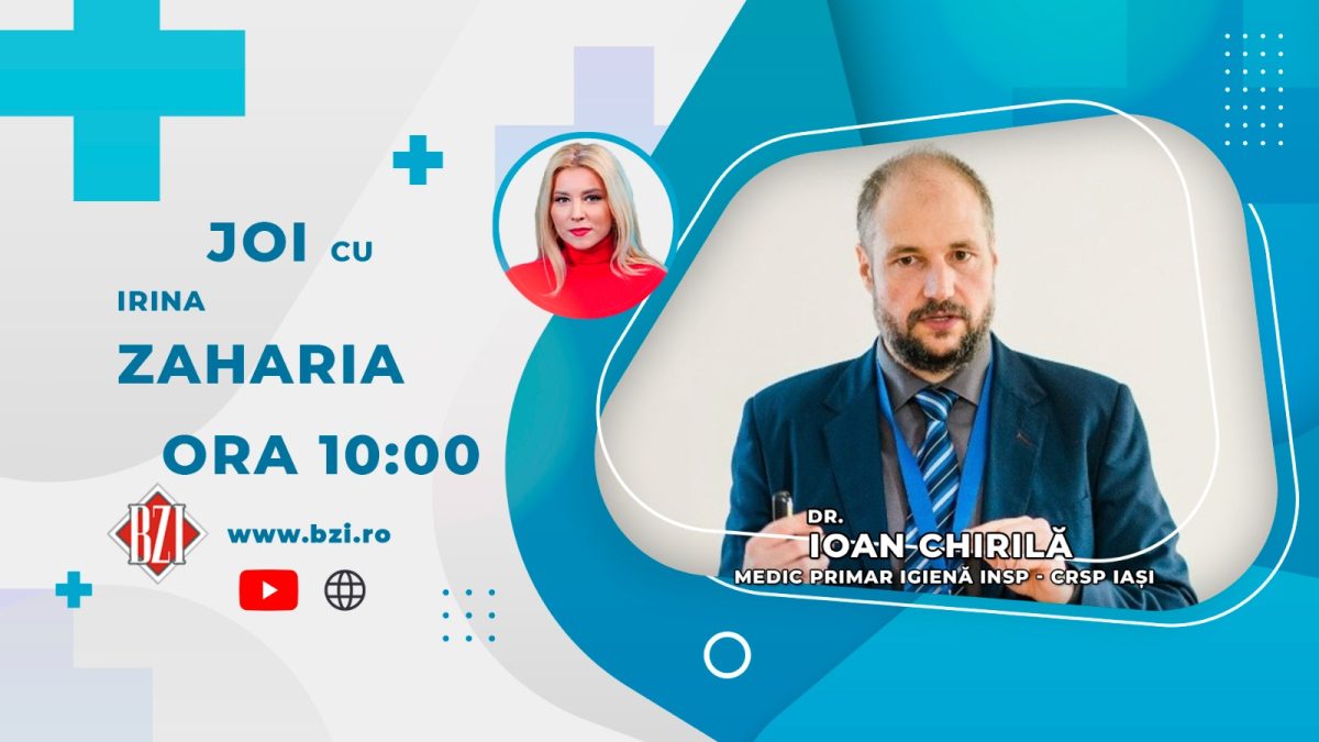 Dr. Ioan Chirilă, medic primar igienă, Centrul Regional de Sănătate Publică Iași, discută în platoul BZI LIVE despre Ziua Mondială a Sănătății – impactul poluării asupra populației