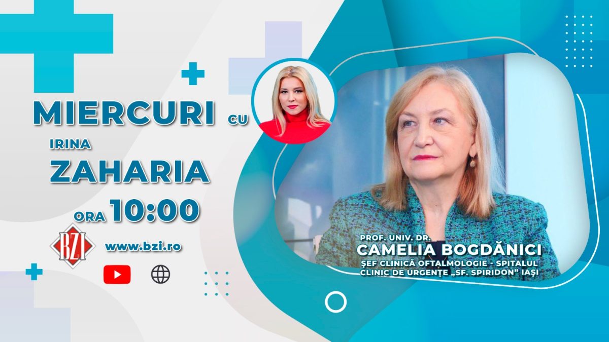 Prof.dr. Camelia Bogdănici, șefa Clinicii de Oftalmologice a Spitalului „Sfântul Spiridon” Iași, discută în ediția BZI LIVE despre cazurile grave cu care s-au confruntat medicii în perioada sărbătorilor