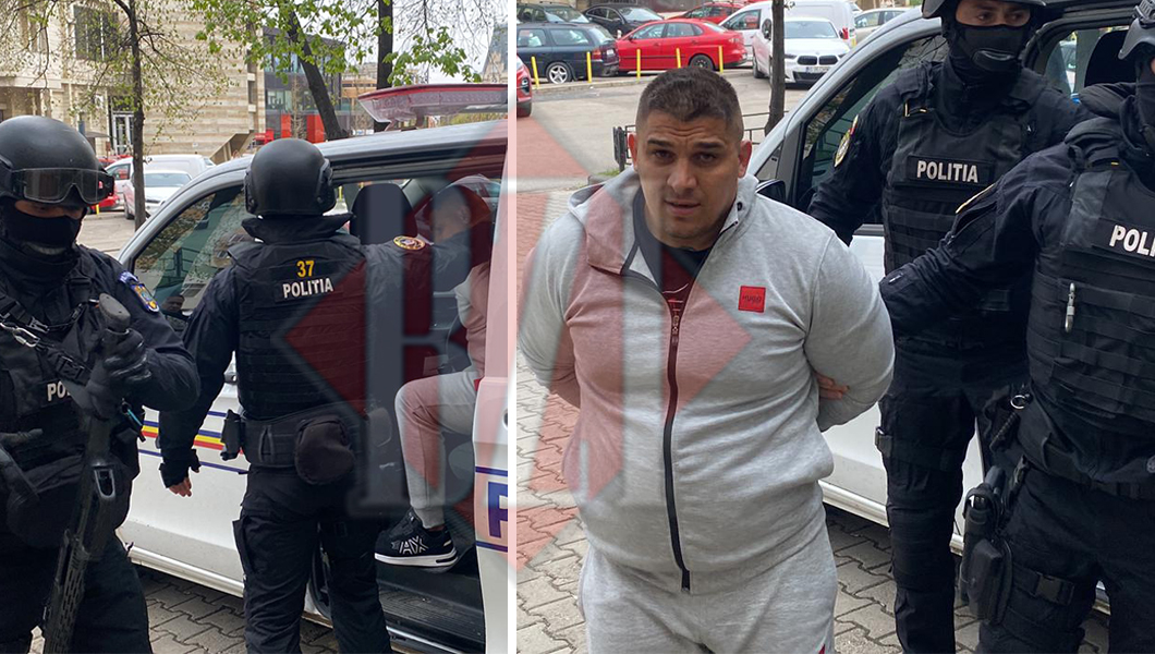 Imagini cu Adrian Corduneanu înconjurat de mascații cu mitraliere de la SAS! ”Beleaua” ar fi luat 2000 de lei de la un om de afaceri din Iași – EXCLUSIV, FOTO