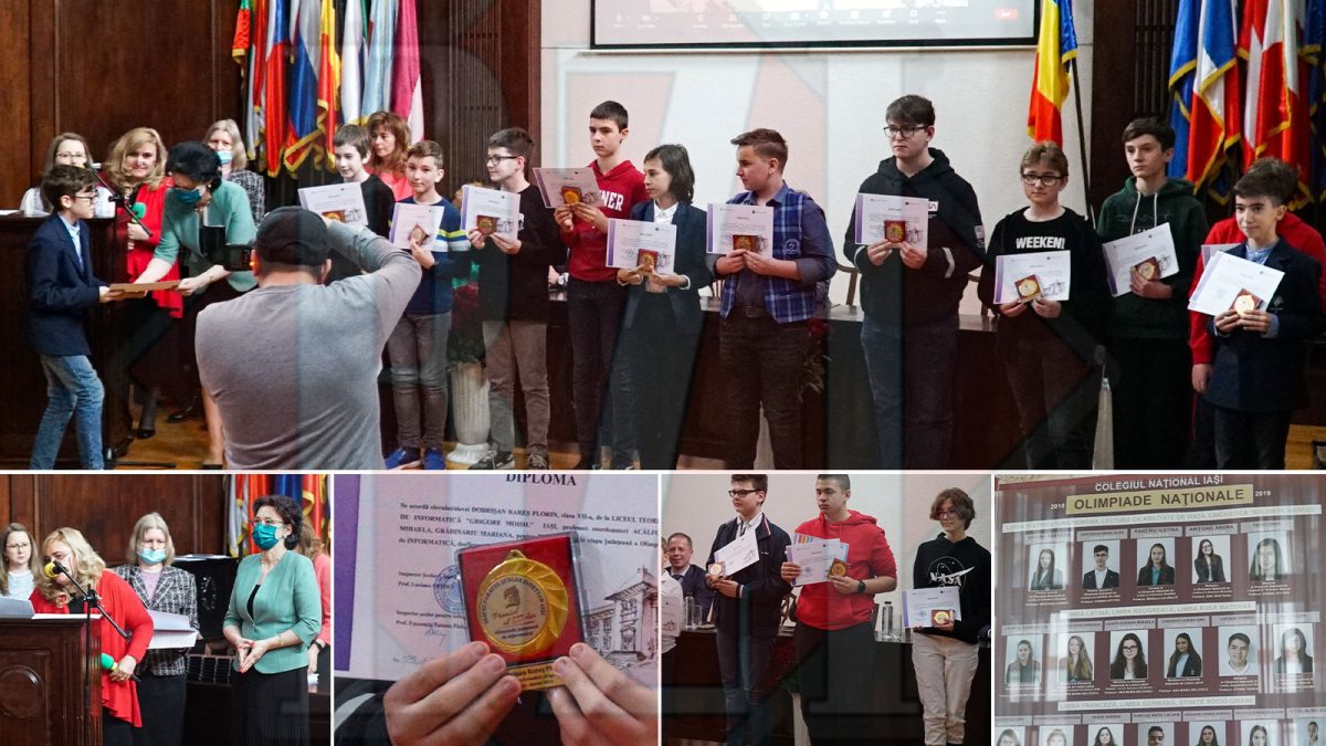 Performanța elevilor ieșeni, apreciată la festivitatea de decernare a premiilor obținute la Olimpiada de Informatică – GALERIA FOTO