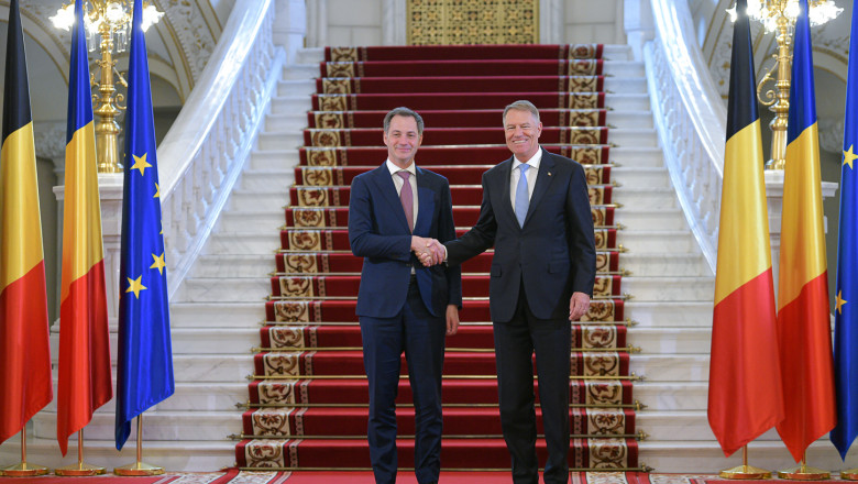 Klaus Iohannis, declarație de presă comună cu premierul Belgiei – VIDEO