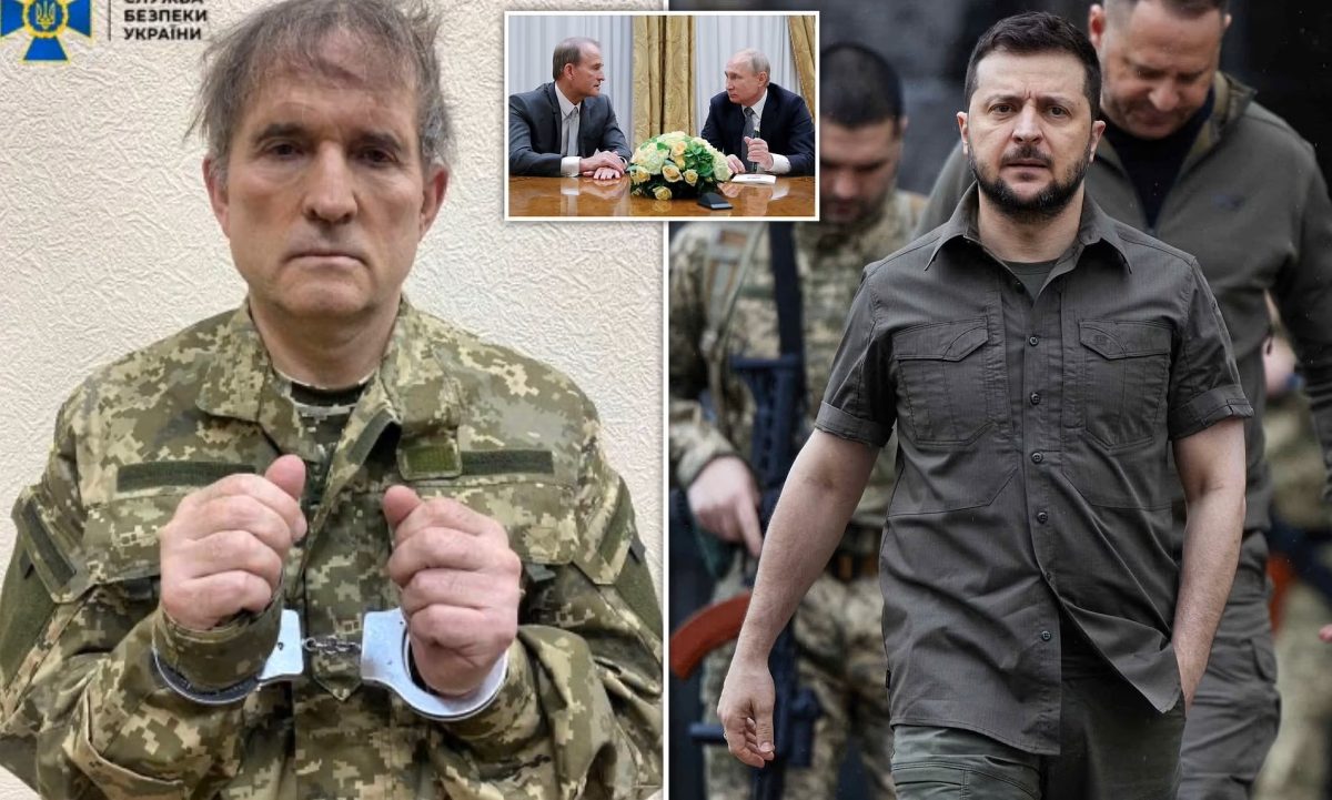 Ucraina a pus sechestru pe bunurile lui Medvedciuk, nașul fiicei lui Putin