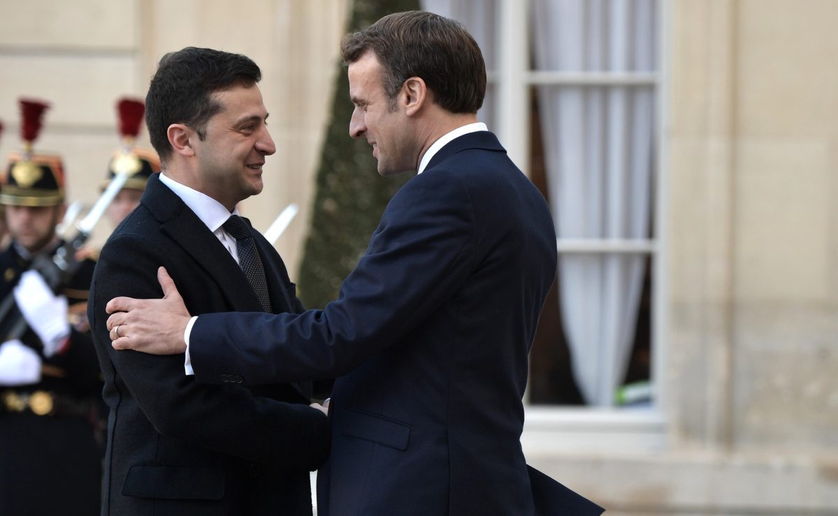 Volodimir Zelenski în sprijinul lui Emmanuel Macron, la alegerile prezidențiale. Mesajul președintelui ucrainean