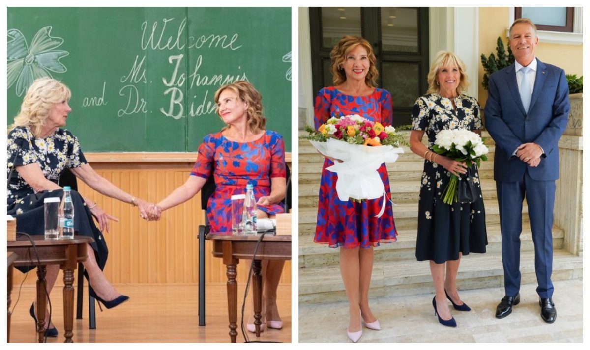 Carmen Iohannis, criticată dur pentru ținuta purtată la întâlnirea cu Jill Biden! A apărut în aceeași rochie și la alegerile din 2020