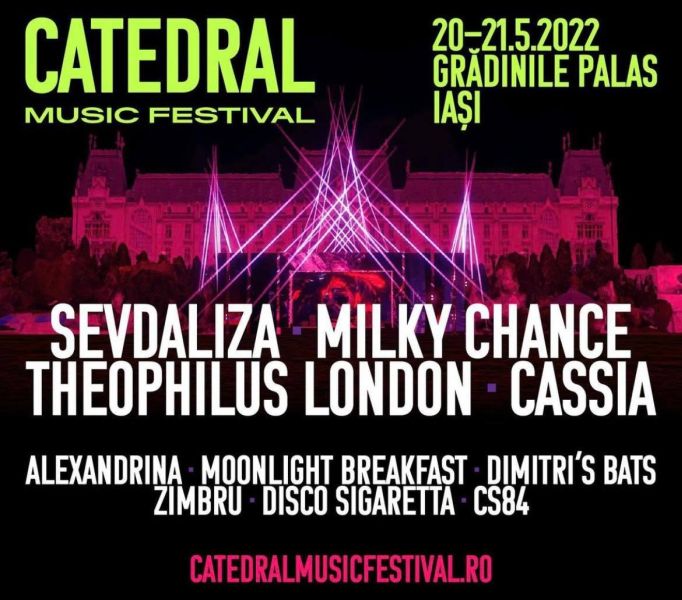 Artiști de top, cea mai mare scenă ridicată pentru un festival din România, catedrală construită din lumini, live cooking show și multe alte surprize, la CATEDRAL, în grădina Palas