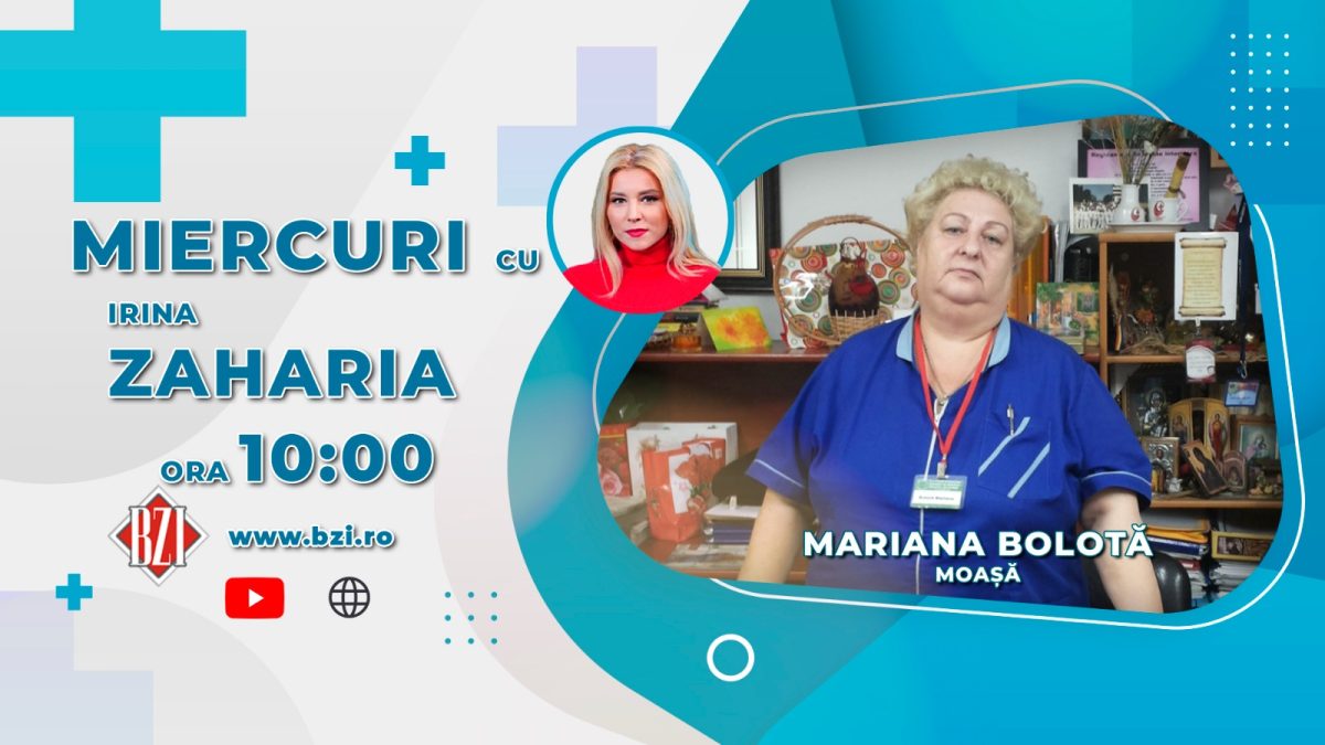 Mariana Bolotă, moașă, discută în emisiunea BZI LIVE despre profesia de moașă calificată și cum în anii de muncă în maternitate a asistat la peste 1000 de nașteri