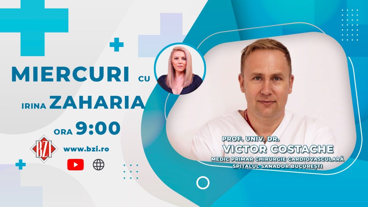 Prof. univ. dr. Victor Costache, medic primar chirurgie cardiovasculară, Spitalul Clinic Sanador București, discută în ediția BZI LIVE despre intervențiile minim invazive și beneficiile acestora