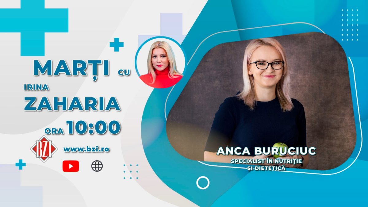 Anca Burciuc, specialist în nutriție și dietetică discută în emisiunea BZI LIVE despre alimentația corectă a bebelușilor și a copiilor, pentru a nu se ajunge la supraponderabilitate sau obezitate