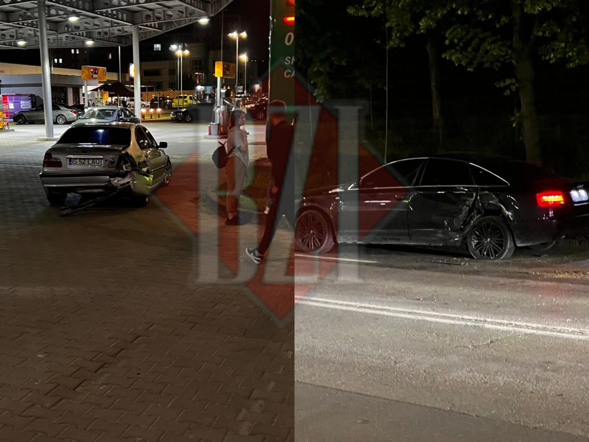 Accident rutier în zona Bucium. Un BMW și un Audi au intrat în coliziune &#8211; EXCLUSIV, FOTO