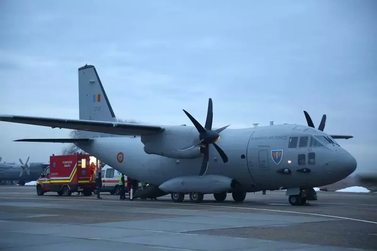 Misiune umanitară a Forţelor Aeriene Române pentru preluarea a doi pacienţi ucraineni