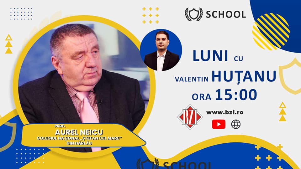 Ediție-dialog BZI LIVE de impact pe zona învățământului preuniversitar românesc alături de de unul dintre cei mai longevivi directori, profesor care preda Matematica de peste 40 de ani în sistem, prof. Aurel Neicu, fostul manager al Colegiului Naţional ”Ştefan cel Mare” din oraşul Hârlău, judeţul Iaşi