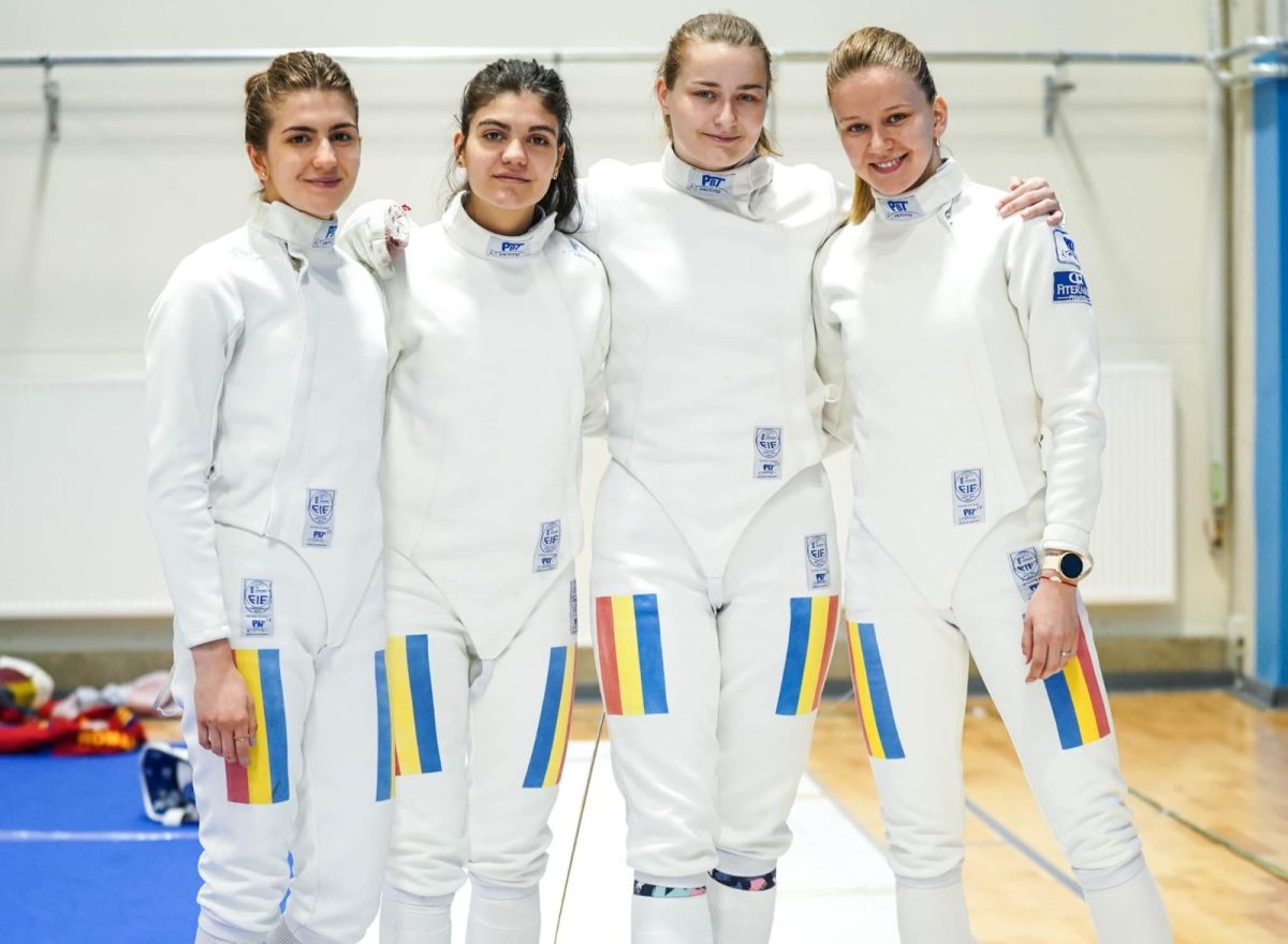 Echipa feminină de spadă a României a cucerit medaliile de aur, la Campionatele Europene – VIDEO