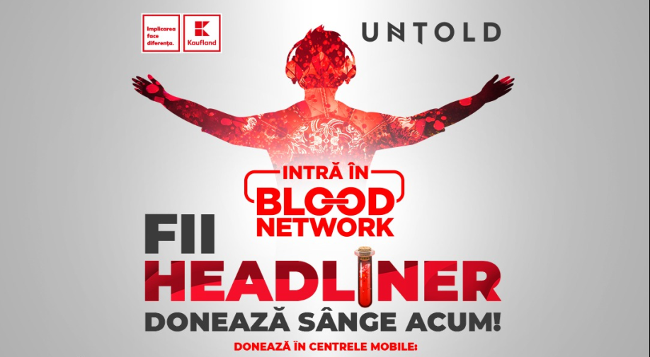 Caravana mobilă de donare de sânge „Blood Network” ajunge la Iași. Donatorii vor primi abonament gratuit la Untold sau Neversea