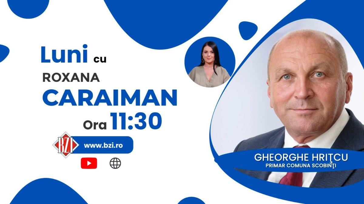 Gheorghe Hrițcu, primarul comunei Scobinți, în direct la BZI LIVE despre comuna pe care o administrează din anul 2000