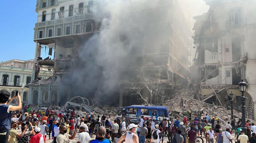 Un hotel din Havana a fost spulberat în urma unei explozii – VIDEO