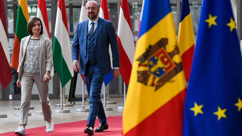 Maia Sandu, președintele Republicii Moldova, vizite istorice la Bruxelles și Paris pentru garanții de securitate
