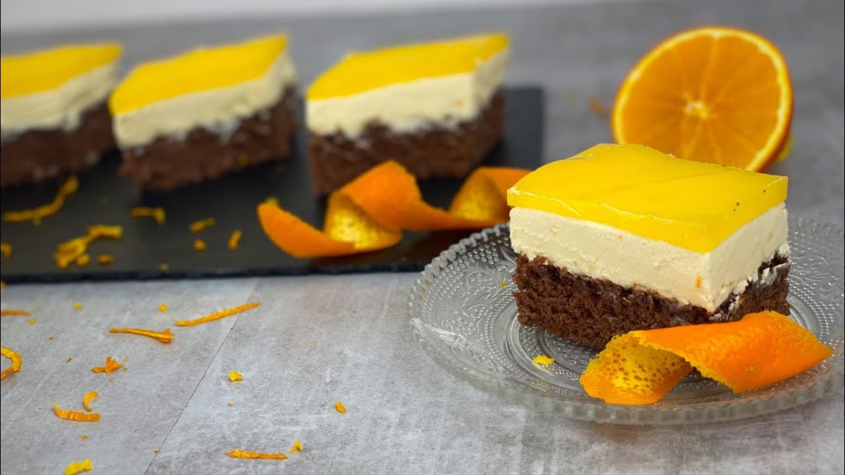 Prăjitura „Fanta” cu mascarpone – Cel mai delicios desert cu jeleu de portocale