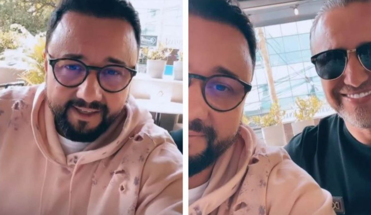 Reghe, primele imagini cu Corina Caciuc și Liam. Cătălin Măruță i-a întâlnit la o terasă