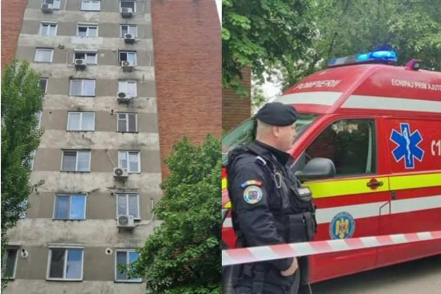 O mamă s-a aruncat de pe acoperişul unui bloc de 10 etaje din Timişoara. Aceasta ţinea în braţe cei doi copii ai săi