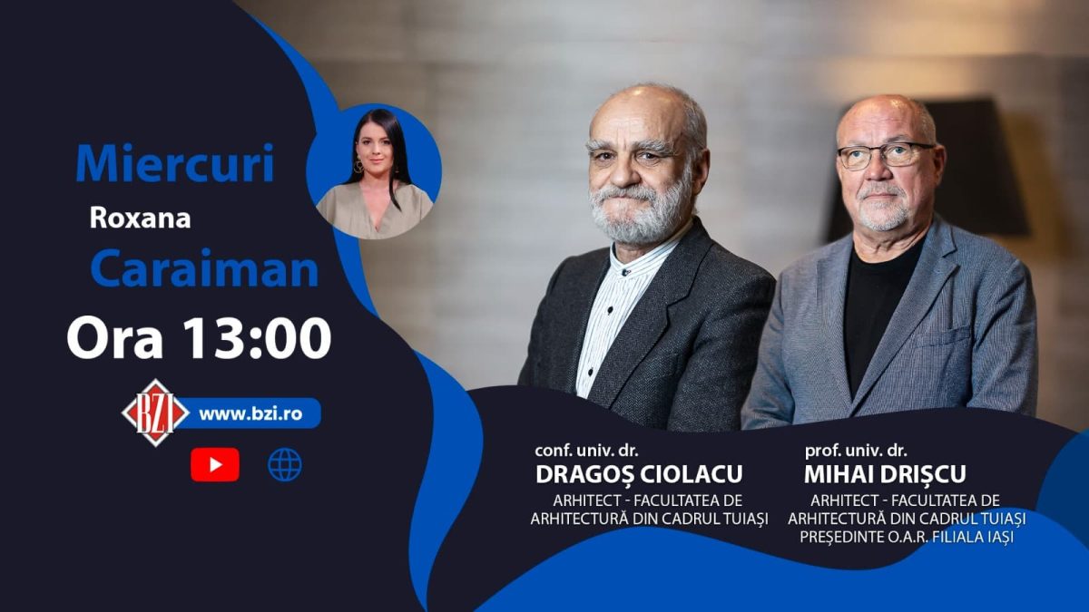 Concurs internațional de arhitectură la Iași demarat de grupul Iulius! Despre un oraș atractiv discută la BZI LIVE arhitecții Dragoș Ciolacu și Mihai Drișcu